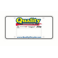 0.024" 6-Ply Poly-Coated Card License Plate
